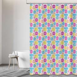 TENDA DOCCIA TESSUTO MULTIC. CM120X200