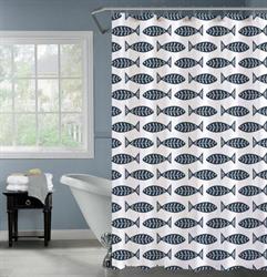 TENDA DOCCIA TESSUTO PESCI CM240X200