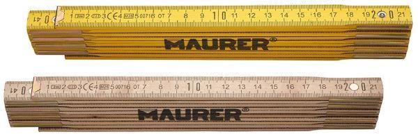 DOPPIMETRO LEGNO GIALLO MT.2