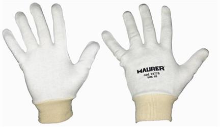 SOTTOGUANTI COTONE BIANCO C.POLSINO 10