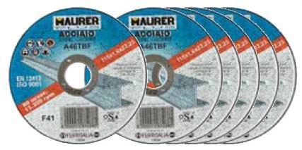 DISCHI MAURER X FERRO MM 115X1,0 5+1