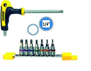 SET INSERTI BUSS.TORX FORO+IMPUG.PZ 8