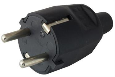 SPINE SCHUKO GOMMA 16A MM4,8 INDUST.