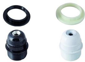 PORTALAMP.MAURER E27 BIANCO FIL.GHIERA