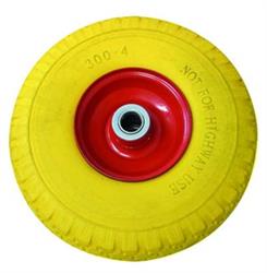 RUOTA PIENA POLIUR.GIALLE CARREL.CM 26