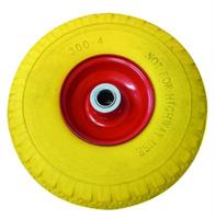 RUOTA PIENA POLIUR.GIALLE CARREL.CM 26