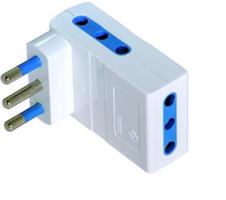 ADATTAT.TRIPLI 2P+T SALVASPAZIO 3X10A