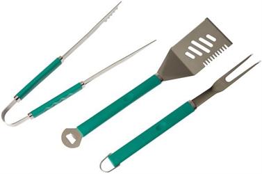 SET BARBECUE 3 PZ SPATOLA-PINZA-FORCH.