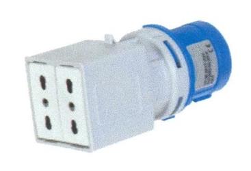 ADATTATORI MAURER SPINA+2PRESE 2P+T