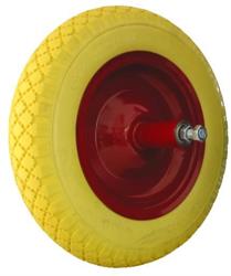 RUOTE PIENE PU GIALLA X CARRIOLE