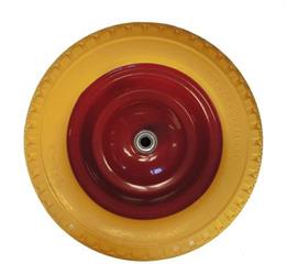 RUOTA PIENA PU GIALLA CARRIOLE MAIOLI