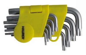 CHIAVI TORX CORTE C.FORO PZ 9 T10-50