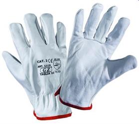 GUANTI FIORE BOVINA TG  8 ORLATI