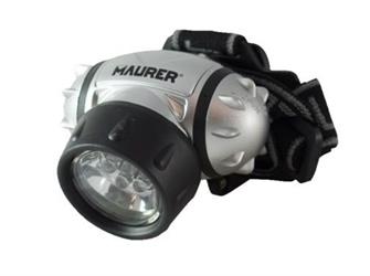 TORCIA MAURER DA TESTA 7 LED BAT.ESCL.