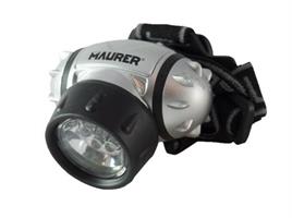 TORCIA MAURER DA TESTA 7 LED BAT.ESCL.