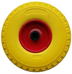 RUOTA PIENA PU GIALLA C.CUSCIN.A RULLI