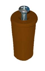 TAPPI ARRESTO IN PLASTICA MARRON