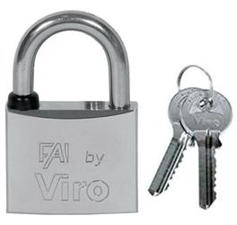 LUCCHETTO FAI VIRO MM 50 ARCO ACC.INOX