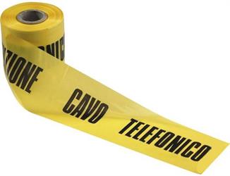 NASTRO SEGN.GIALLO CAVO TELEFON.MT.200