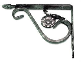 MENSOLE FERRO BATTUTO CON FIORE CM 20