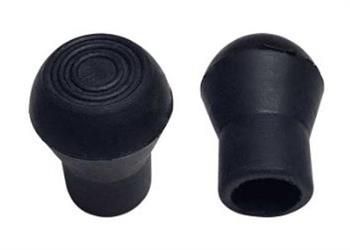 PIEDINO ESTERNO PER BASTONI NERO MM 20