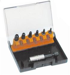 BOX BLU TORX C.FORO PZ 6 + P.INSERTI