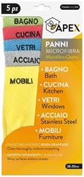 SET 5 PANNI IN MICROFIBRA APEX