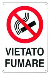 CARTELLI PLAST.VIETATO FUMARE CM 18X12
