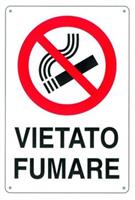 CARTELLI PLAST.VIETATO FUMARE CM 18X12