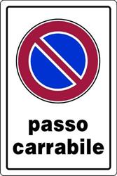 CARTELLI PLAST.CM 20X30 PASSO CARRAB.