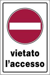 CARTELLI PLAST.CM 20X30 VIETATO ACCES.