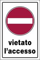 CARTELLI PLAST.CM 20X30 VIETATO ACCES.