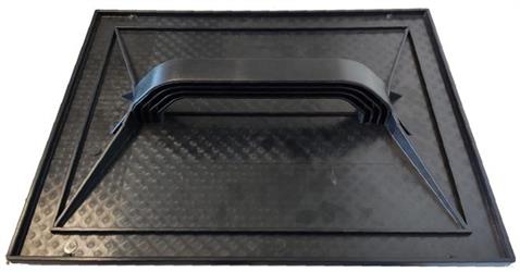 FRATTAZZO PLASTICA NERO CM 18X27