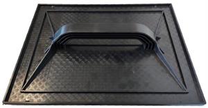 FRATTAZZO PLASTICA NERO CM 26X42