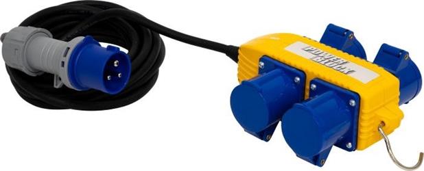 MULTIPRESA 4 PRESE CEE + CAVO 5 MT