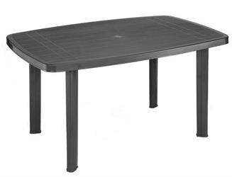 TAVOLO FARO ANTRACITE CM 140X90 IN PLP