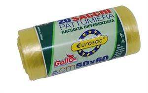 SACCO GIALLO TRAS.DIFF.50X60 CF PZ 20
