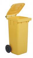 BIDONE GIALLO CARRELLATO LT 120