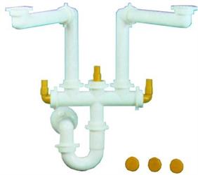 SIFONI SPAZ.2 2V S.PIL. SCAR.LAV.