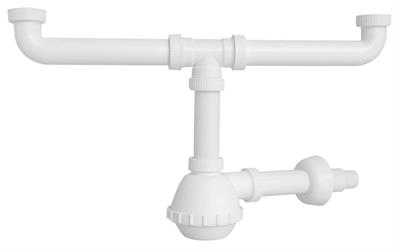 SIFONI PLAST.2 VIE S.PILETTA LAV.INOX