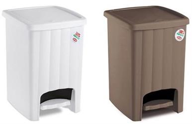 PATTUMIERA A PEDALE MARGHERITA BIANCA