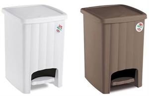 PATTUMIERA A PEDALE MARGHERITA BIANCA