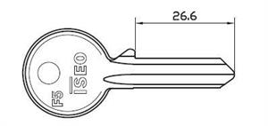 CHIAVE GREZZA X CILINDRO F5 OTT.NICH.