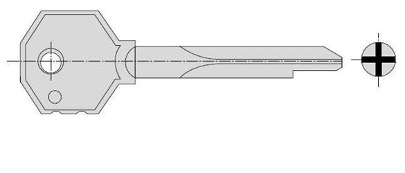 CHIAVE A SPILLO CORTA  1.00210.00.0