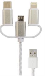 CAVO 3 IN 1 MT 1 BIANCO