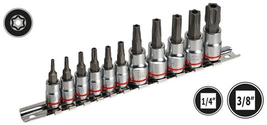 SET INSERTI BUSS. TORX/F 1/4-3/8 PZ 11