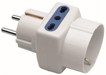 ADATTAT.TRIPLO 2 PRESE BIP.+1 SCHUKO