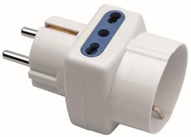 ADATTAT.TRIPLO 2 PRESE BIP.+1 SCHUKO