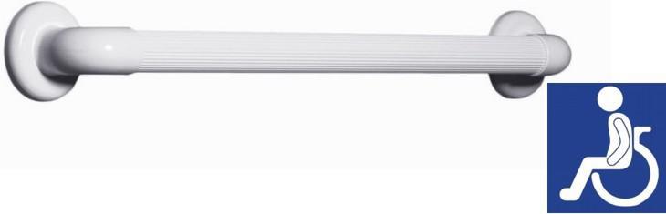 CORRIMANO INOX LACCATO BIANCO CM.60