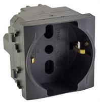 PRESA SCHUKO TRIV.10-16A+T C.SIC.GRIGI